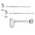 Westbrass D1938QRL Flat Trap 1/4-Turn Lavatory Kit with Valves and Risers