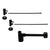 Westbrass D1938QRL Flat Trap 1/4-Turn Lavatory Kit with Valves and Risers