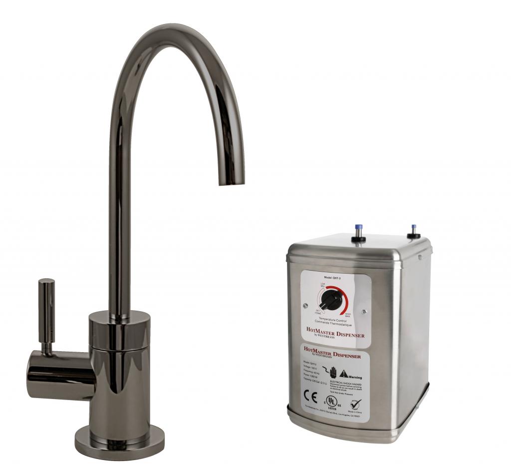 Westbrass D2041HFP Premium Contemporary 9 in. Hot Water Dispenser and Tank