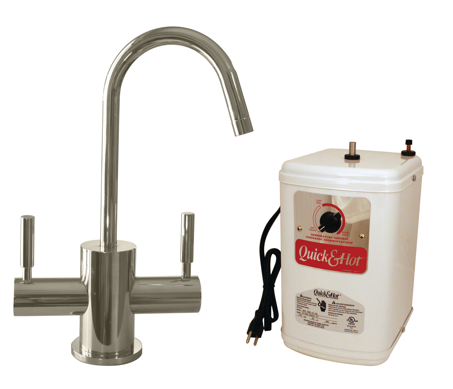 Westbrass D2051HFP Contemporary 10 in. Hot and Cold Water Dispenser and Tank - Parent