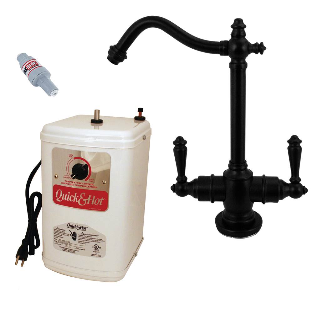 Westbrass D205HFP Victorian 9 in. Hot and Cold Water Dispenser and Tank