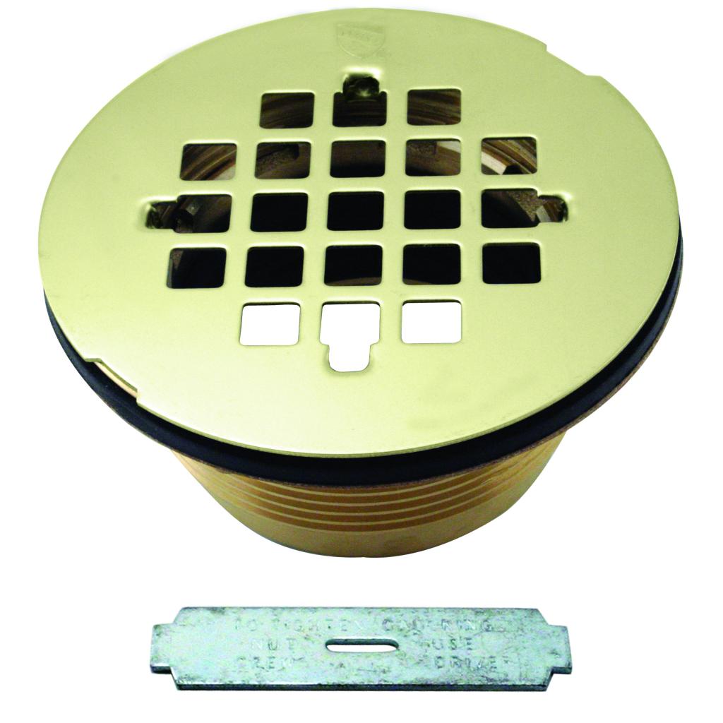 Westbrass D206B Brass Body Compression Shower Drain with Grid - Parent