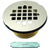 Westbrass D206B Brass Body Compression Shower Drain with Grid