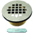 Westbrass D206B Brass Body Compression Shower Drain with Grid