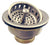 Westbrass D214 Post Style Large Kitchen Basket Strainer