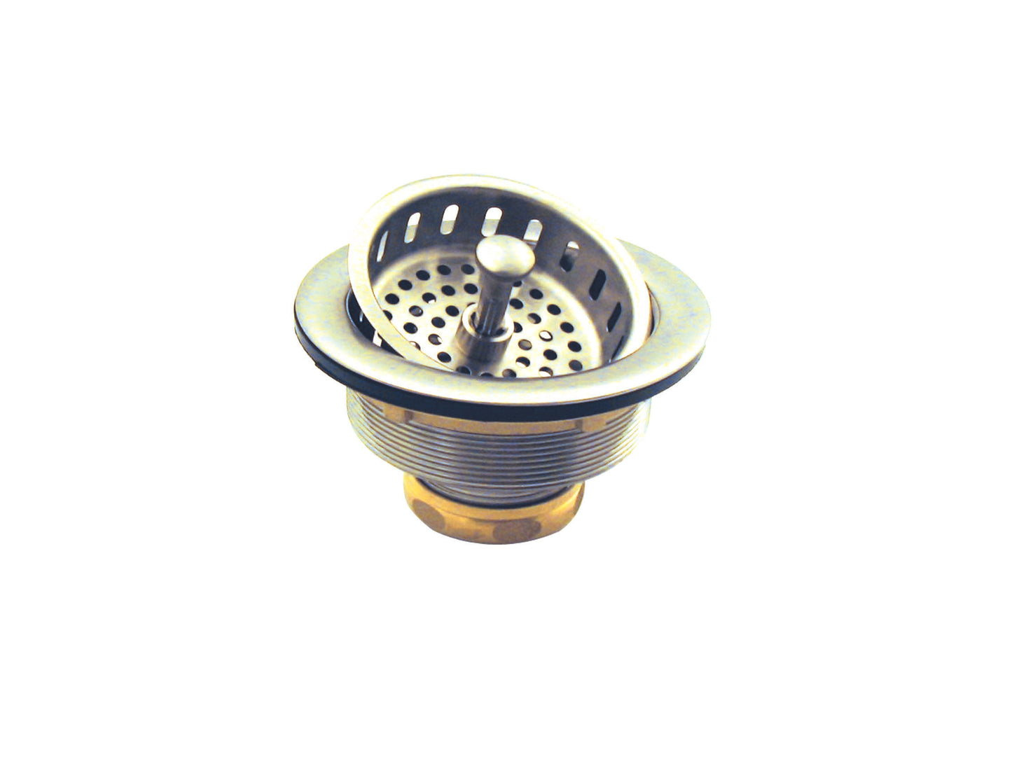 Westbrass D214 Post Style Large Kitchen Basket Strainer