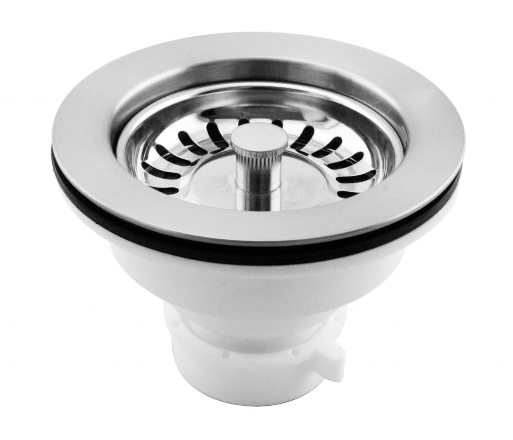 Westbrass D2143P Push/Pull Style Large Kitchen Basket Strainer