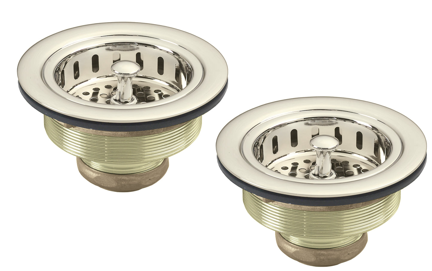 Westbrass D2145 Two Post Style Large Kitchen Basket Strainers