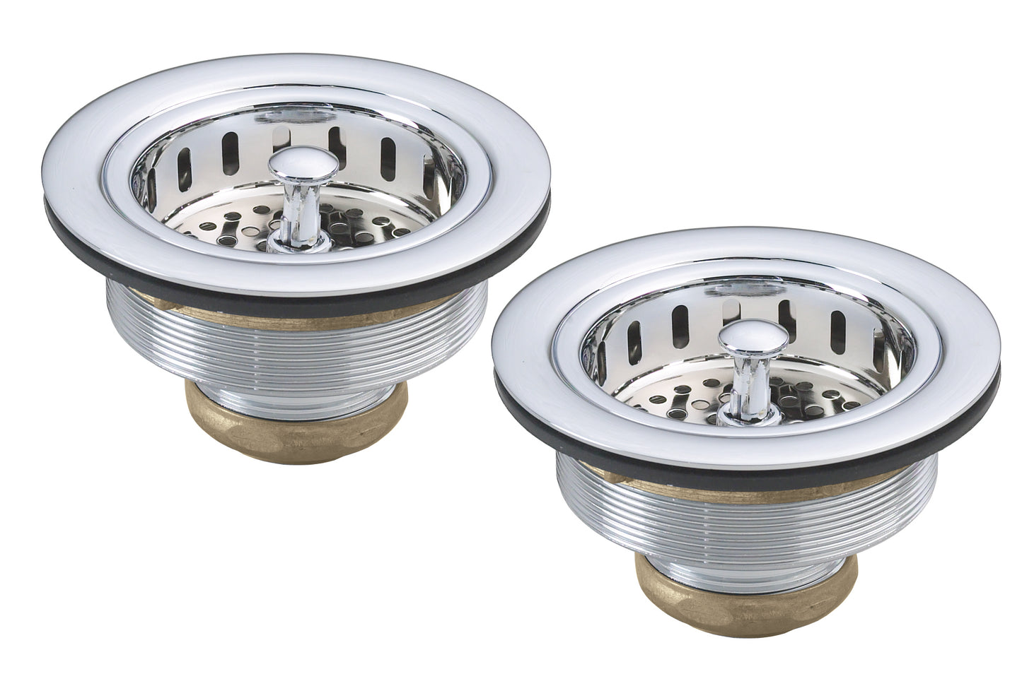 Westbrass D2145 Two Post Style Large Kitchen Basket Strainers