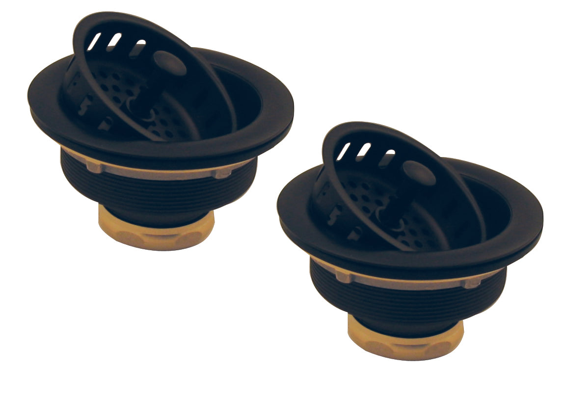 Westbrass D2145 Two Post Style Large Kitchen Basket Strainers