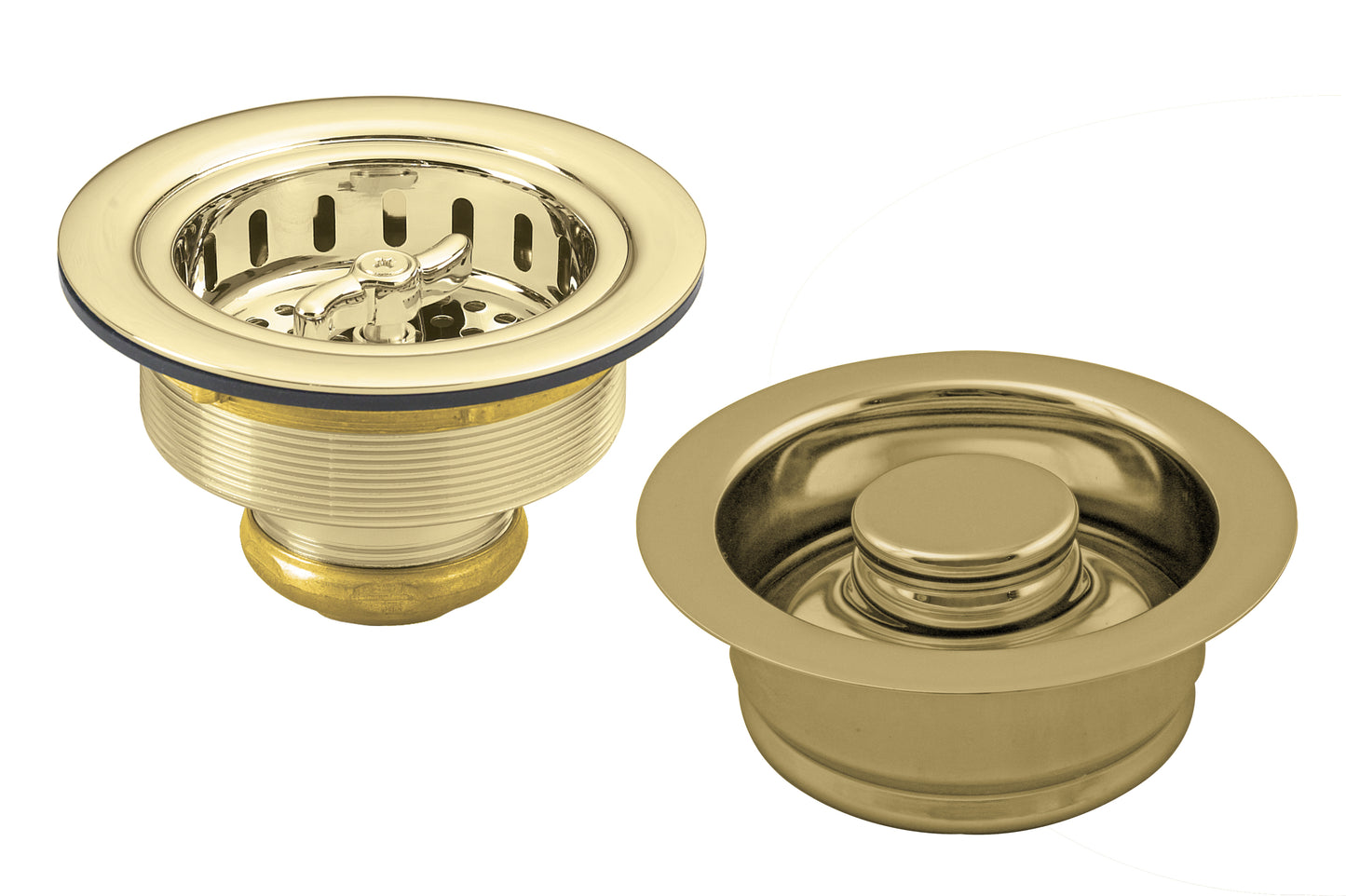 Westbrass D2155 Wing Nut Style Large Kitchen Basket Strainer with InSinkErator Style Disposal Flange and Stopper - Parent