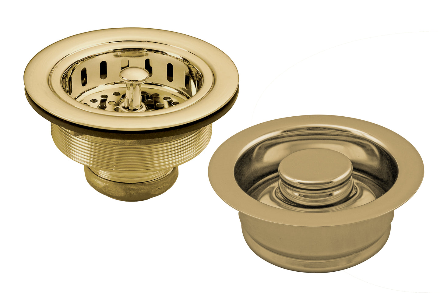 Westbrass D2165 Post Style Large Kitchen Basket Strainer with InSinkErator Style Disposal Flange and Stopper - Parent