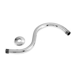 Westbrass D3031 1/2 in. IPS x 10 in. S-Shaped Shower Arm and Flange - Parent
