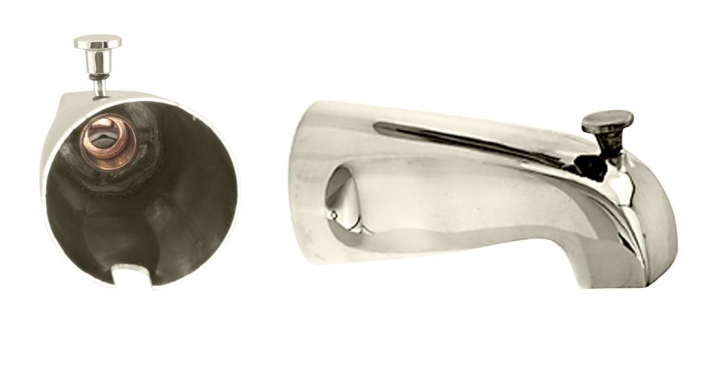 Westbrass D311 Nose Diverter 5-1/2 in. Tub Spout