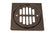 Westbrass D313 Shower Strainer Set Square with Crown