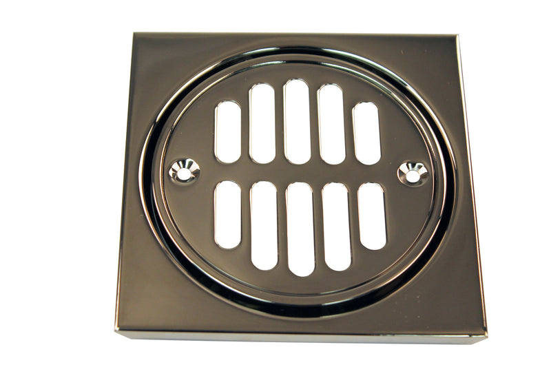 Westbrass D313 Shower Strainer Set Square with Crown