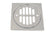 Westbrass D313 Shower Strainer Set Square with Crown