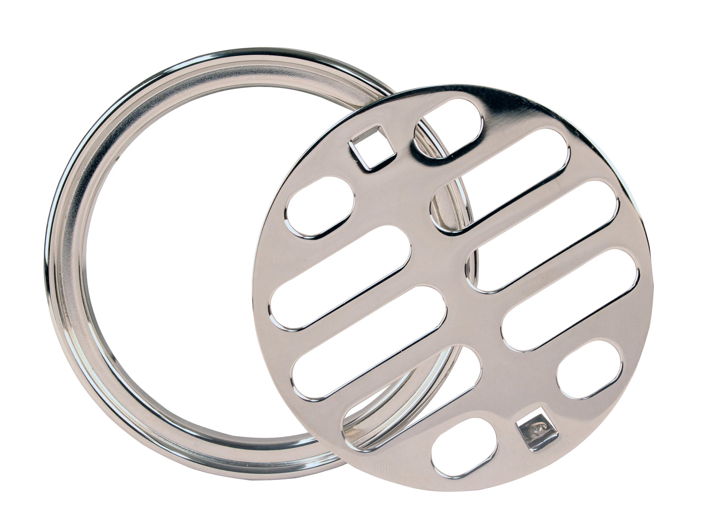 Westbrass D317 Brass Snap-In Shower Strainer Grid and Crown