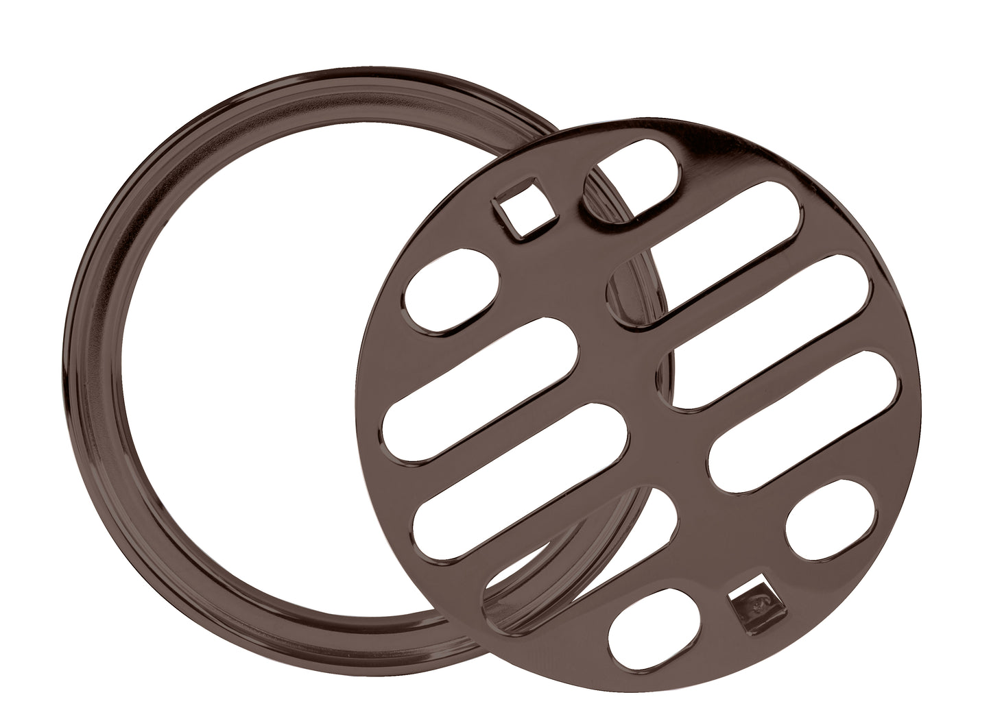 Westbrass D317 Brass Snap-In Shower Strainer Grid and Crown