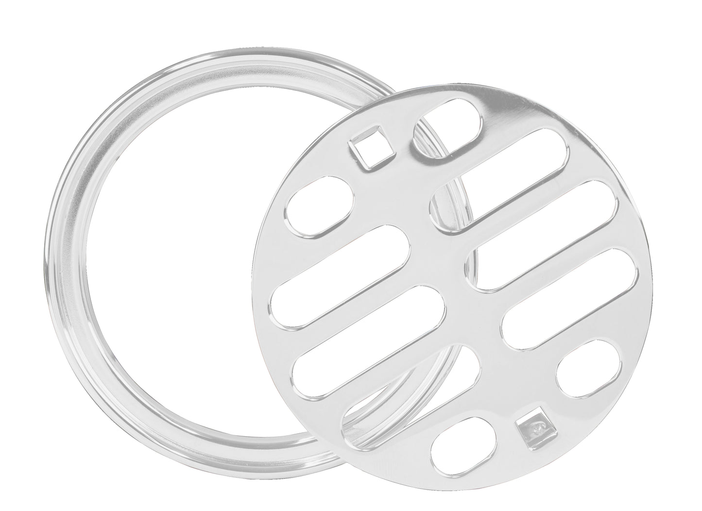 Westbrass D317 Brass Snap-In Shower Strainer Grid and Crown