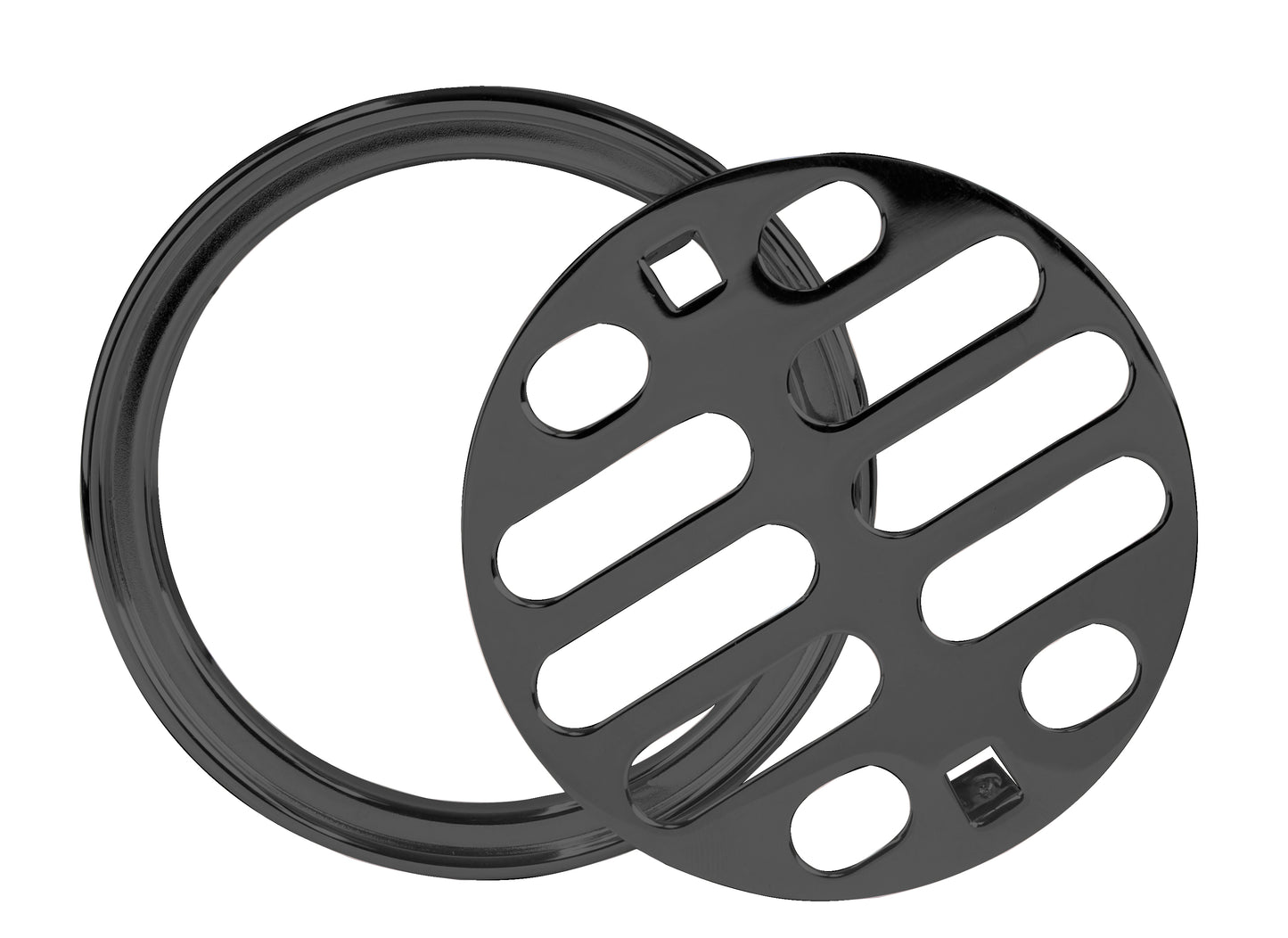 Westbrass D317 Brass Snap-In Shower Strainer Grid and Crown