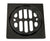 Westbrass D3171 Frank Pattern Snap-In Shower Strainer Grill, Square  and Crown