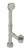 Westbrass D3211HK Finished Twist and Close Bath Waste - Hidden Overflow -14 in. Make-Up, 17 Ga.