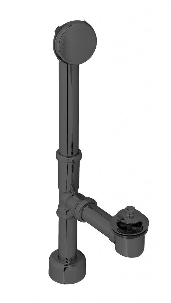 Westbrass D3211HK Finished Twist and Close Bath Waste - Hidden Overflow -14 in. Make-Up, 17 Ga.