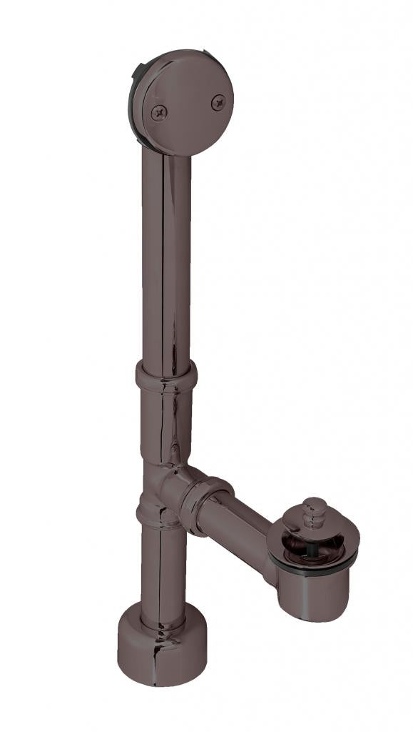 Westbrass D3211K Twist and Close Bath Waste - 14 in. Make-Up, 17 Ga. Tubing