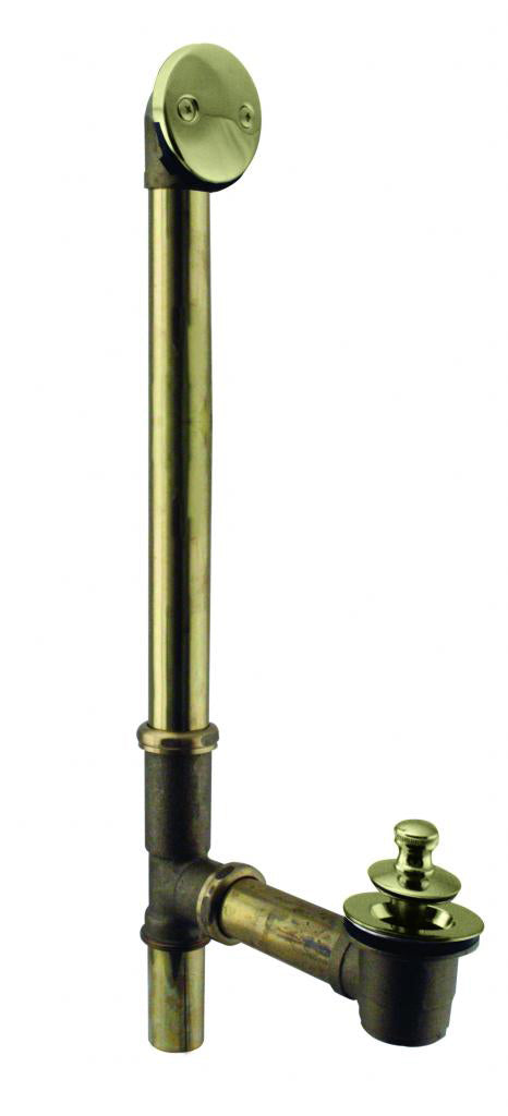 Westbrass D322G Twist and Close Bath Waste - 22 in. Make-Up, 20 Ga. Tubing - Parent