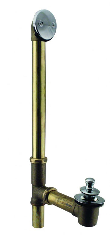 Westbrass D322 Twist and Close Bath Waste - 22 in. Make-Up, 17 Ga. Tubing