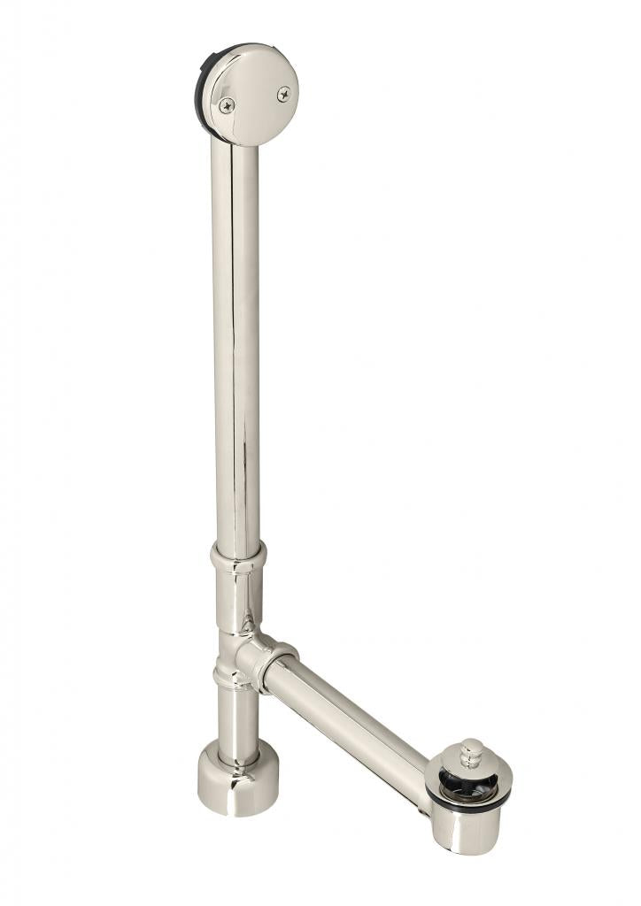 Westbrass D3221K Twist and Close Bath Waste - 22 in. Make-Up, 17 Ga. Tubing