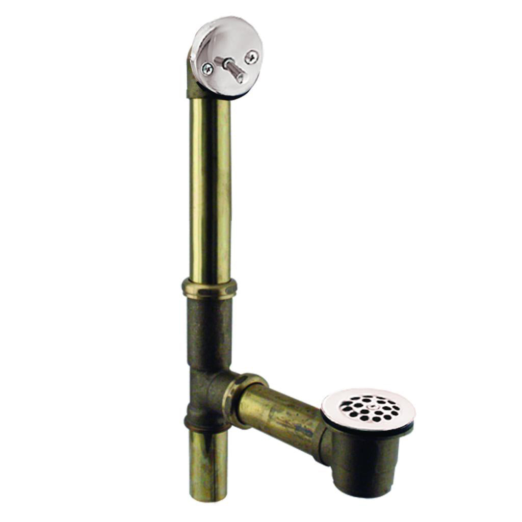 Westbrass D323 Beehive Grid Bath Waste - 14 in. Make-Up, 17 Ga. Tubing