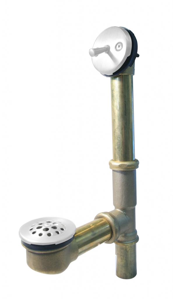 Westbrass D323 Beehive Grid Bath Waste - 14 in. Make-Up, 17 Ga. Tubing
