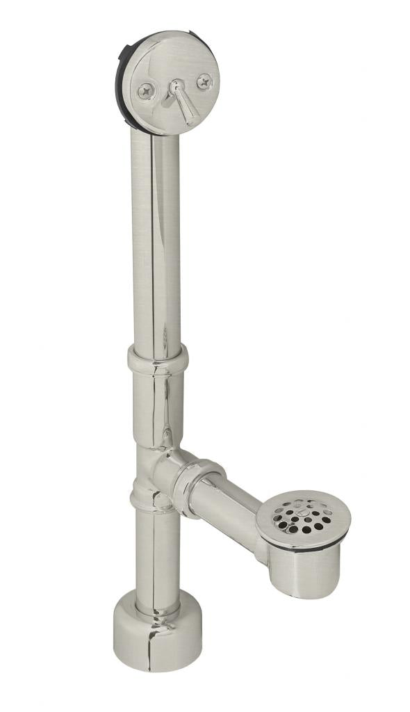 Westbrass D3231K Beehive Grid All Exposed Bath Waste - 14 in. Make-Up