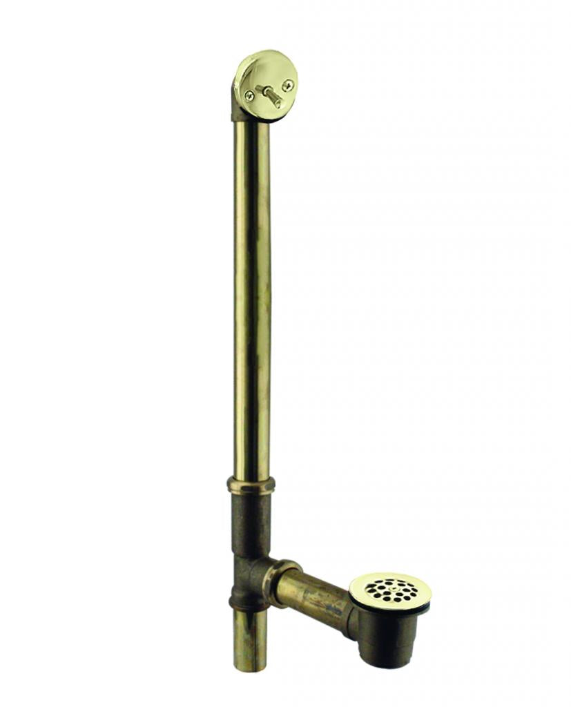 Westbrass D324 Beehive Grid Bath Waste - 22 in. Make-Up, 17 Ga. Tubing - Parent