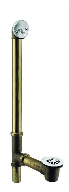 Westbrass D324G Beehive Grid Bath Waste - 22 in. Make-Up, 20 Ga. Tubing