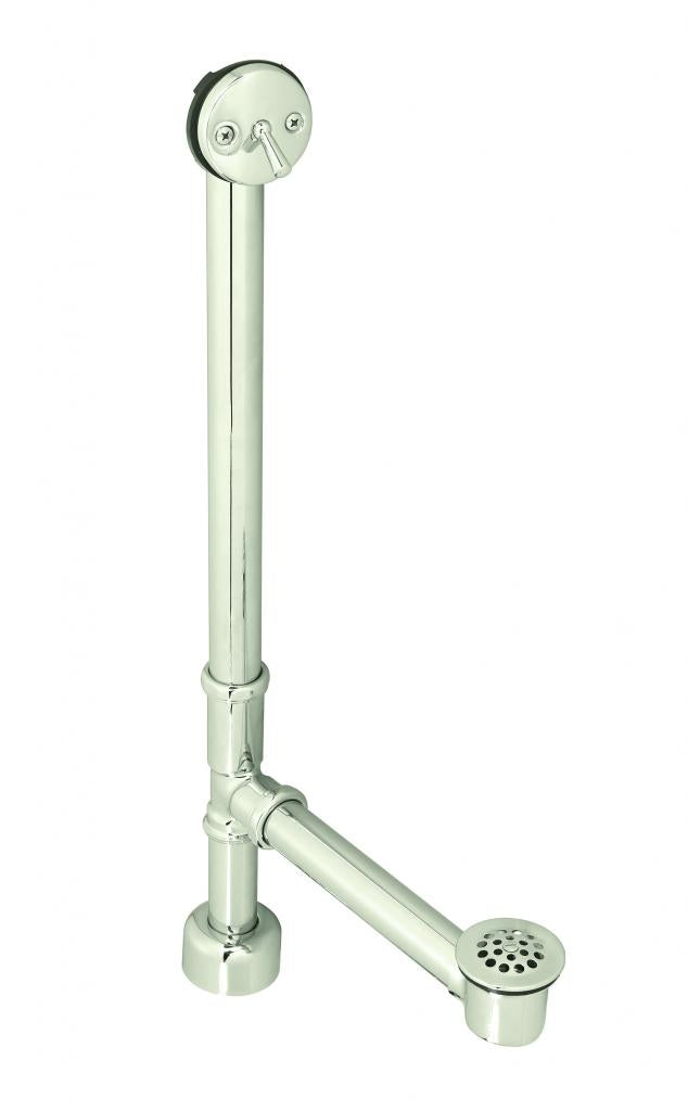 Westbrass D3241K Beehive Grid All Exposed Bath Waste - 22 in. Make-Up