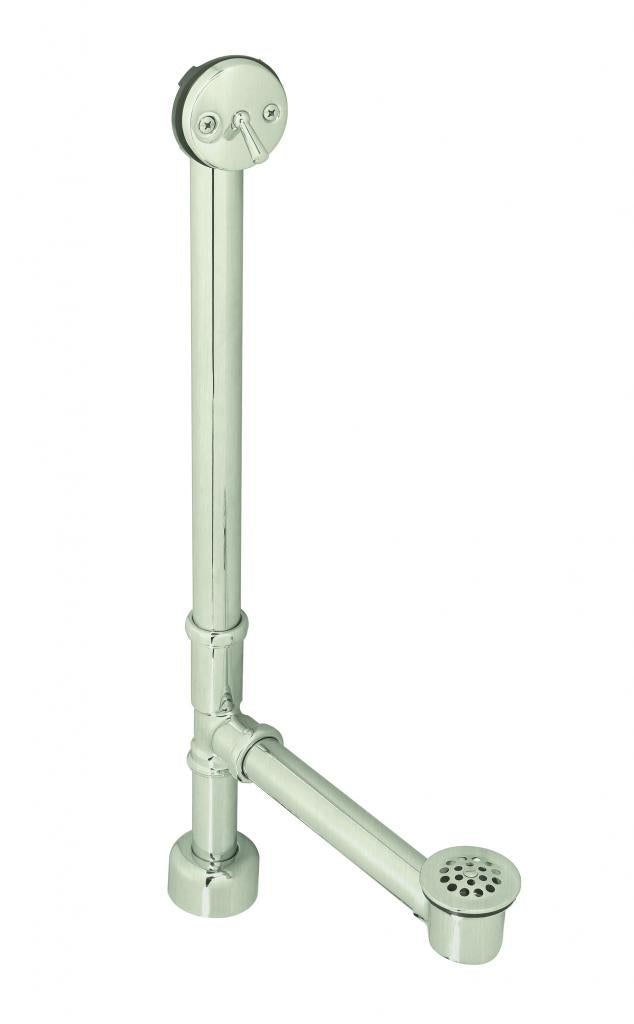 Westbrass D3241K Beehive Grid All Exposed Bath Waste - 22 in. Make-Up