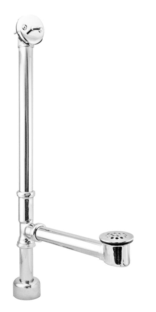 Westbrass D3241K Beehive Grid All Exposed Bath Waste - 22 in. Make-Up