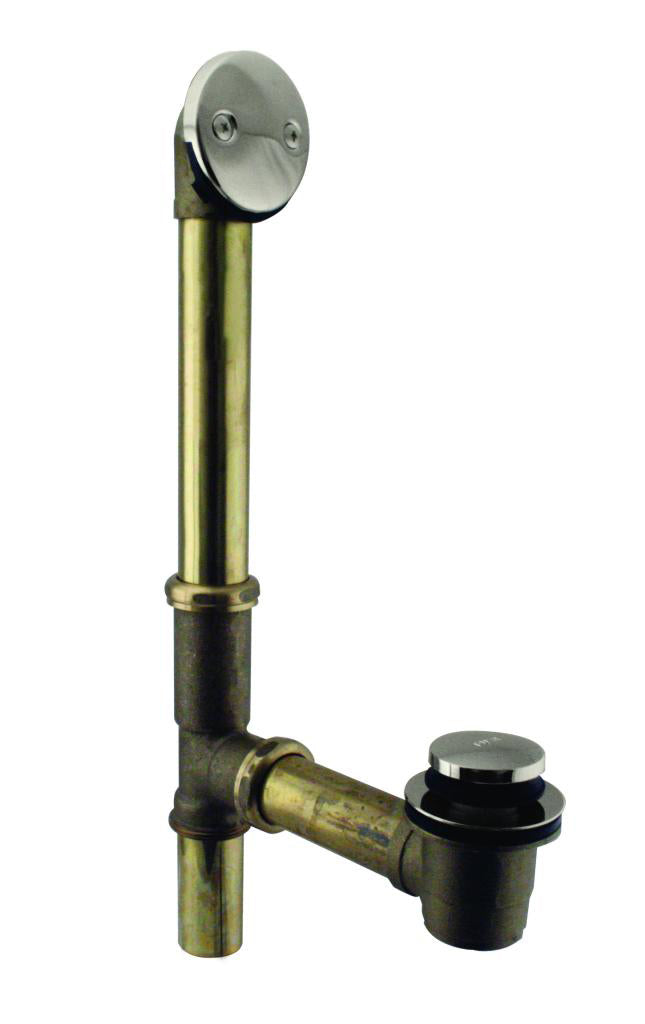 Westbrass D325 Tip Toe Bath Waste - 14 in. Make-Up, 17 Ga. Tubing