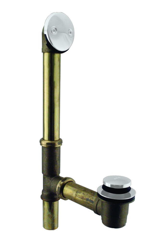 Westbrass D325 Tip Toe Bath Waste - 14 in. Make-Up, 17 Ga. Tubing