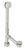 Westbrass D3251HK Finished European Tip Toe Bath Waste - Hidden Overflow -14 in. Make-Up, 17 Ga.