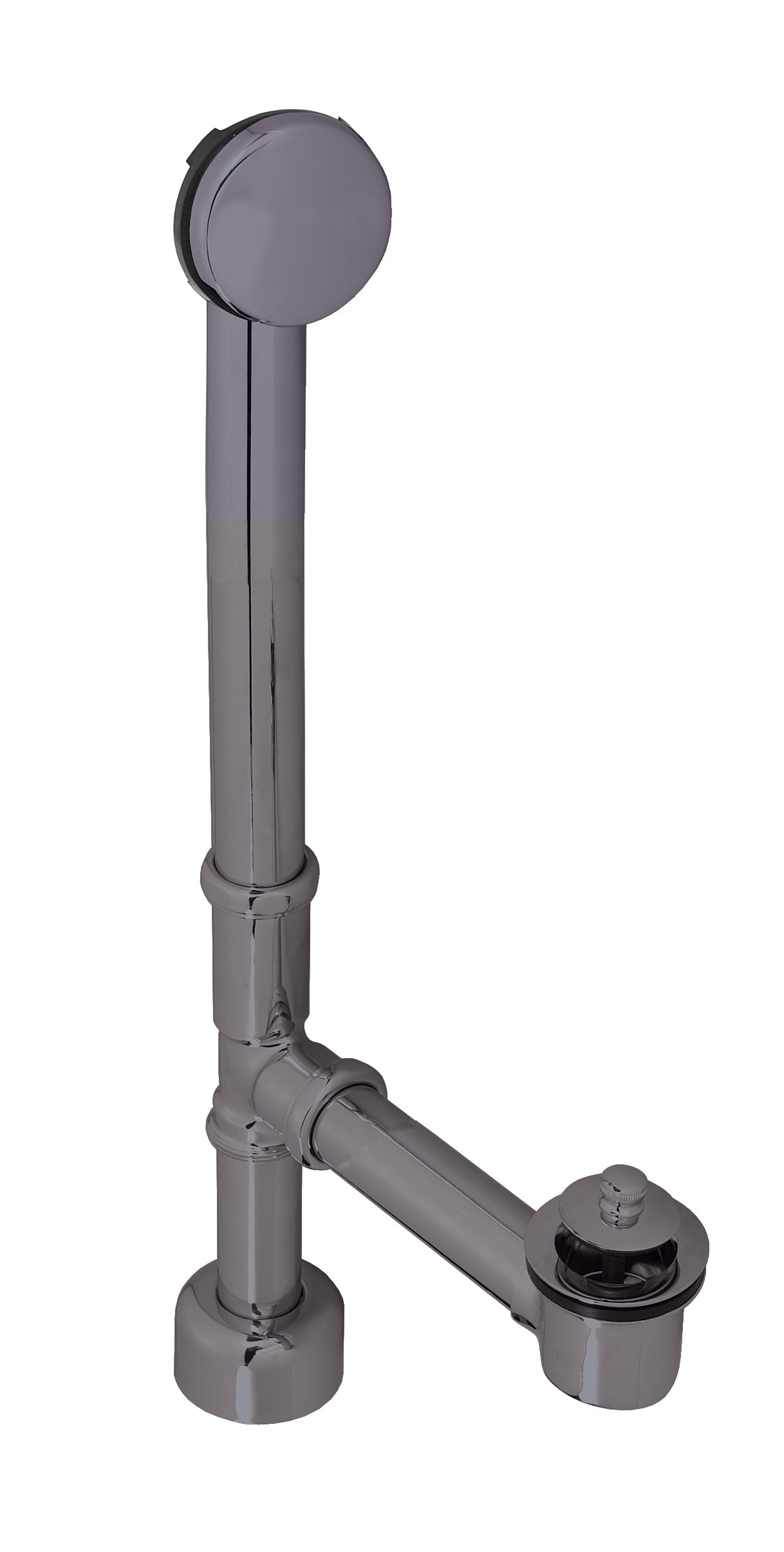 Westbrass D3251HK Finished European Tip Toe Bath Waste - Hidden Overflow -14 in. Make-Up, 17 Ga.