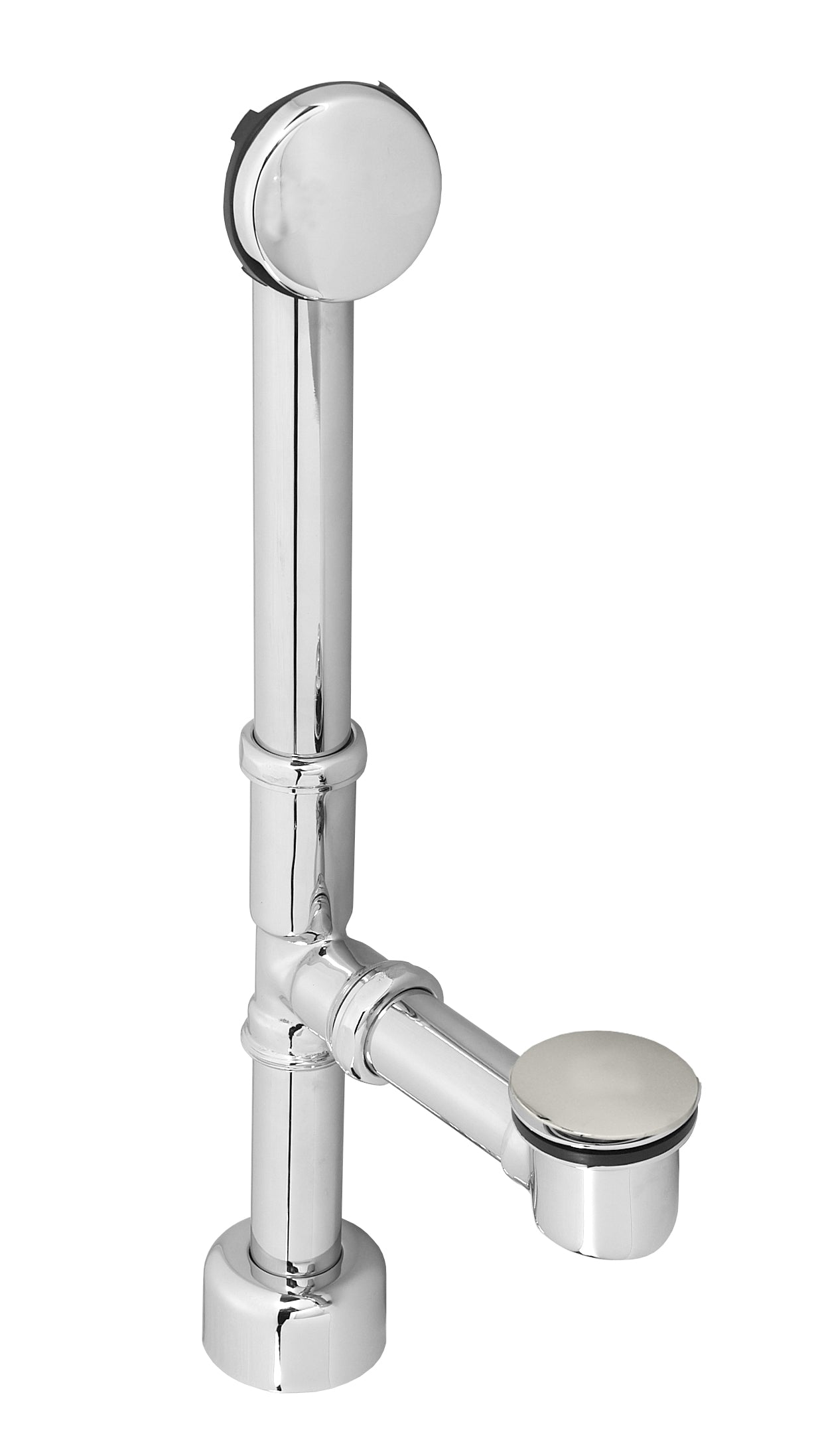 Westbrass D3251HK Finished European Tip Toe Bath Waste - Hidden Overflow -14 in. Make-Up, 17 Ga.