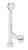 Westbrass D3251HK Finished European Tip Toe Bath Waste - Hidden Overflow -14 in. Make-Up, 17 Ga.