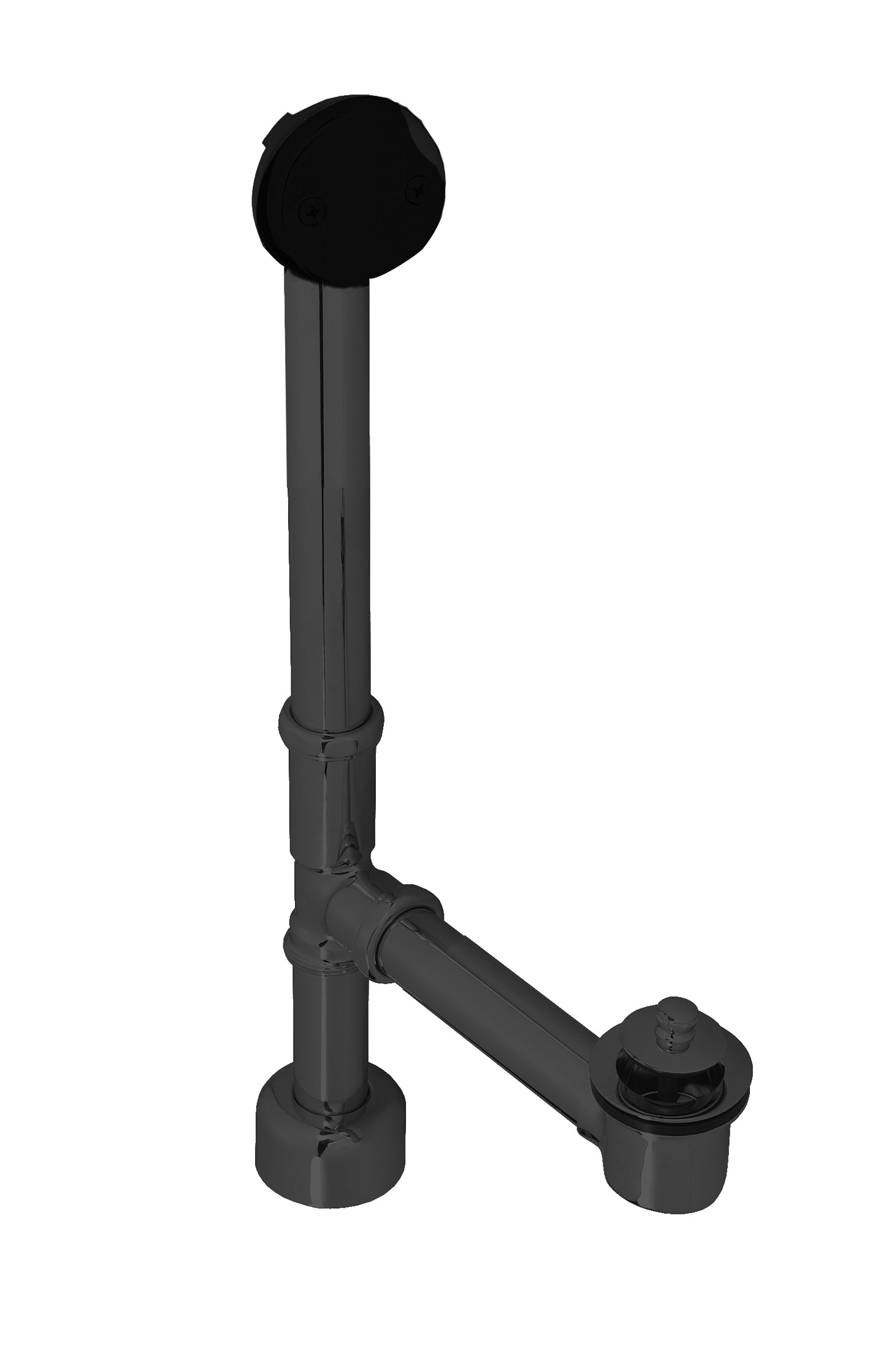 Westbrass D3251HK Finished European Tip Toe Bath Waste - Hidden Overflow -14 in. Make-Up, 17 Ga.