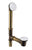 Westbrass D325H European Tip Toe Bath Waste - Hidden Overflow -14 in. Make-Up, 17 Ga.