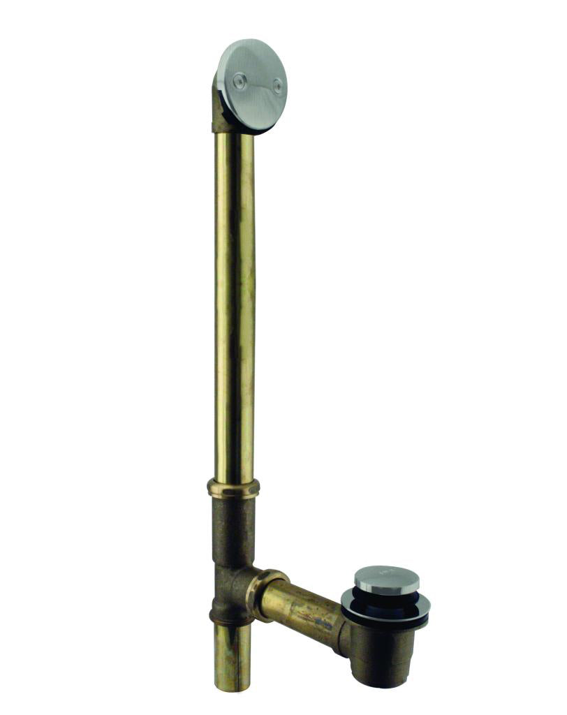 Westbrass D326G Tip Toe Bath Waste - 22 in. Make-Up, 20 Ga. Tubing