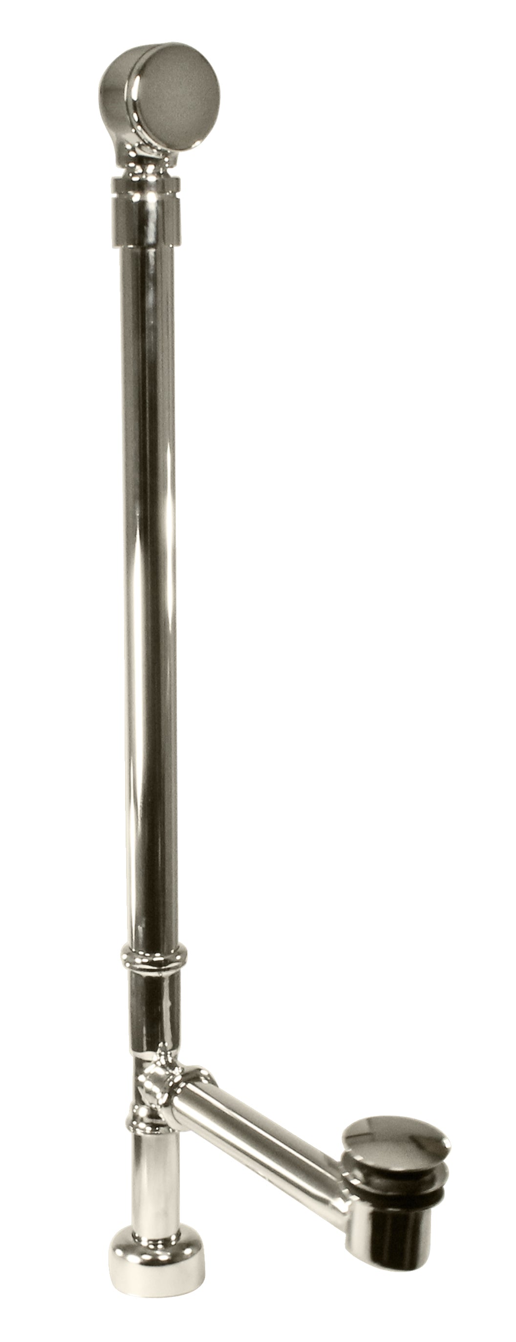 Westbrass D326124HKBJ Illusionary Fully Finished for Exposed Installations Ball Joint Overflow with ADA Approved Tip-Toe Drain